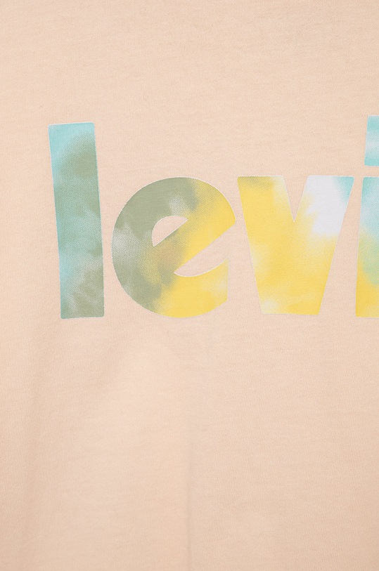 DÍVKA Dětské bavlněné tričko Levi's 4EE393.G růžová