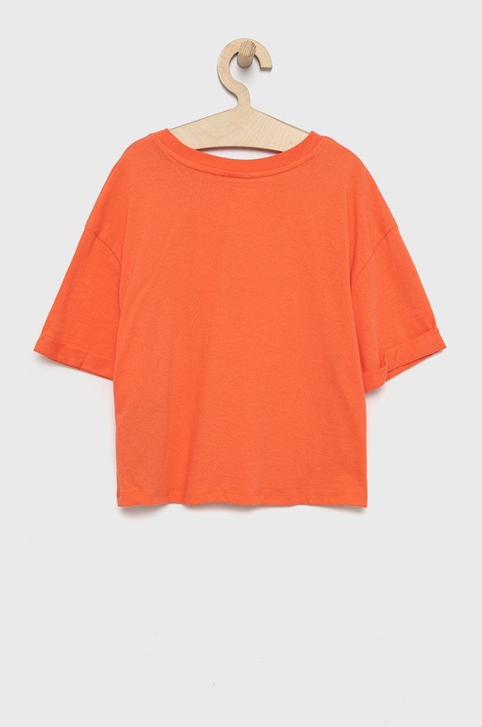 Levi's t-shirt bawełniany dziecięcy 4EE393.G pomarańczowy SS22