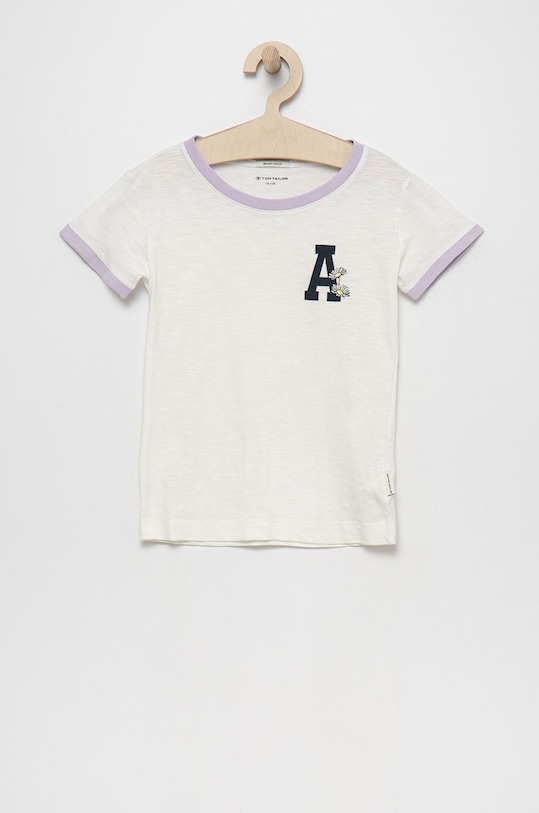 Tom Tailor t-shirt bawełniany dziecięcy nadruk biały 1030738