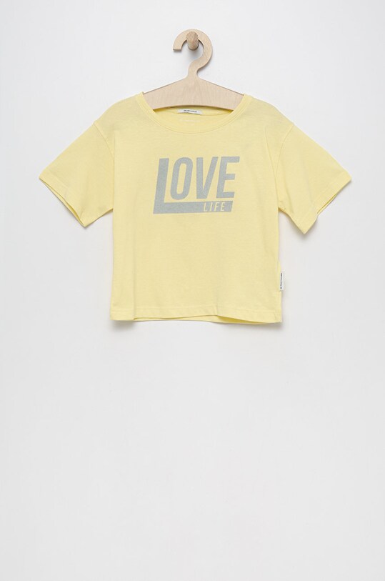 Tom Tailor t-shirt bawełniany dziecięcy nadruk żółty 1030739