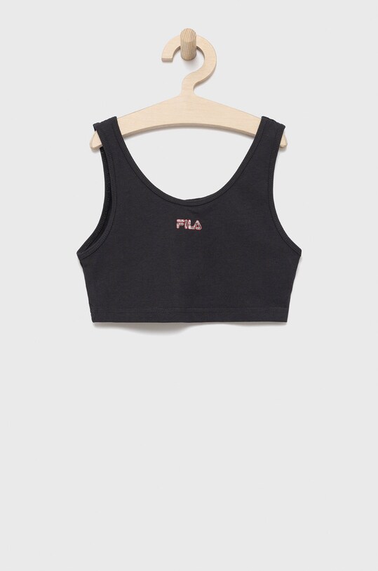 Fila top dziecięcy z elastanem czarny FAT0090
