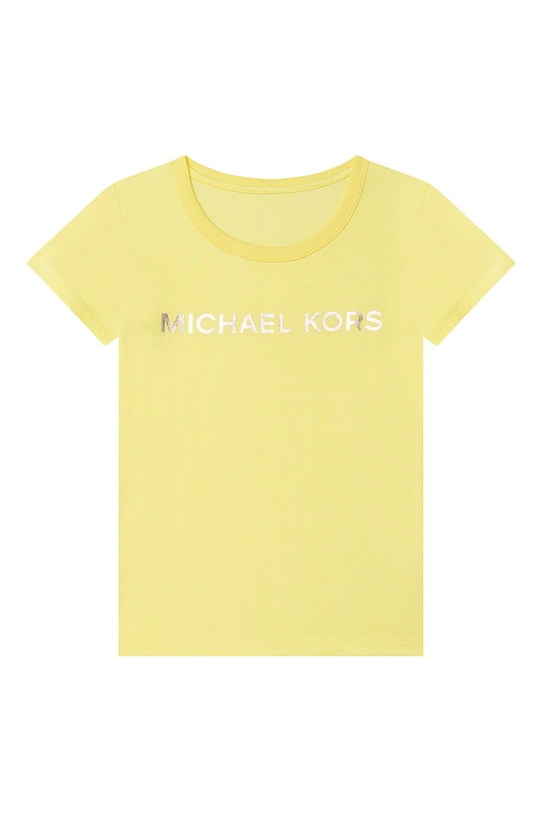 Michael Kors tricou de bumbac pentru copii print galben R15110.114.150