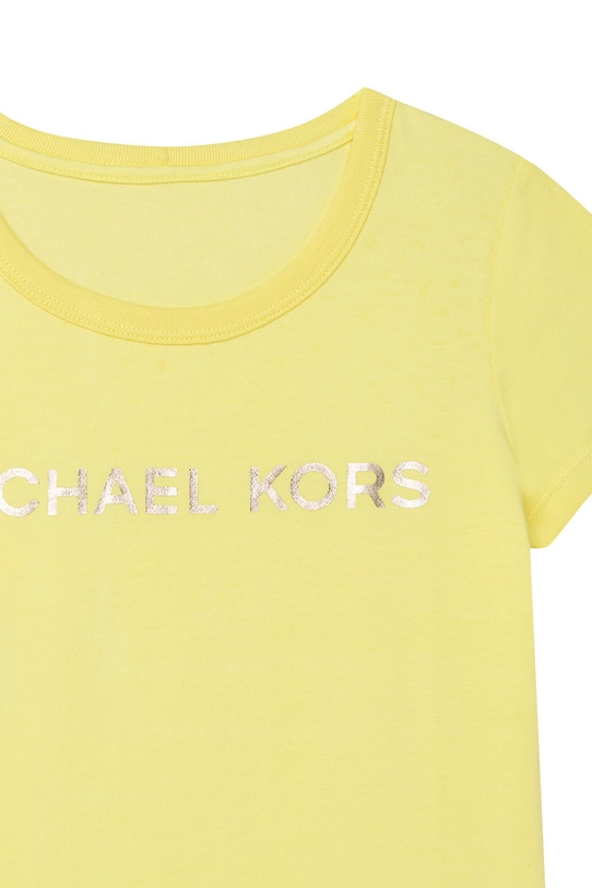 Fete Michael Kors tricou de bumbac pentru copii R15110.114.150 galben