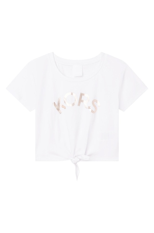 Michael Kors tricou de bumbac pentru copii print alb R15114.156