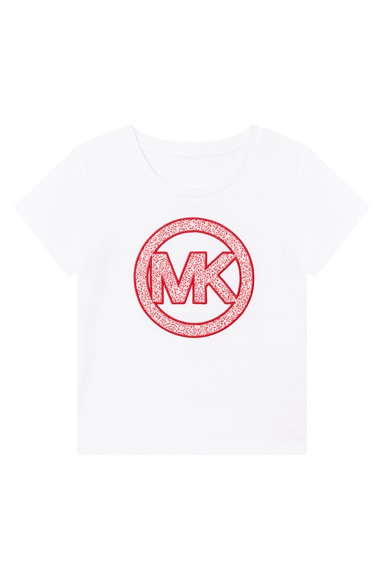 Michael Kors t-shirt bawełniany dziecięcy R15117.102.108 nadruk biały R15117.102.108
