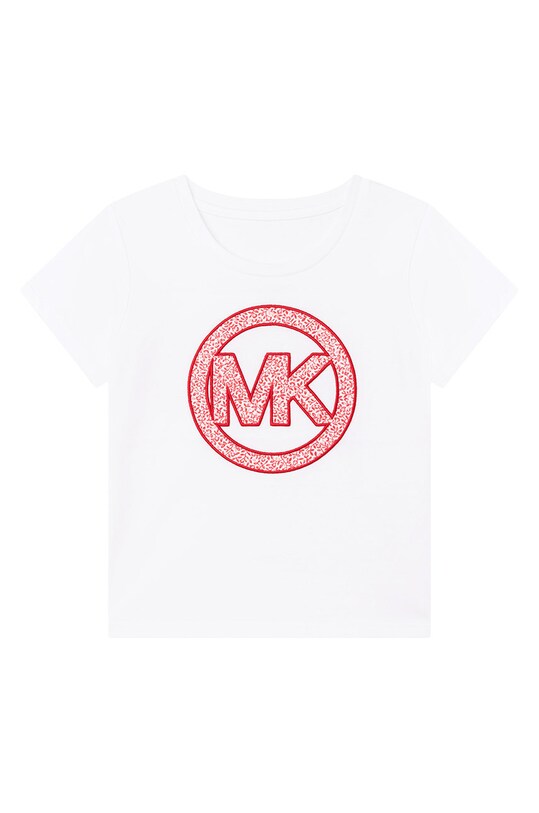 Dječja pamučna majica kratkih rukava Michael Kors natpis bijela R15117.114.150