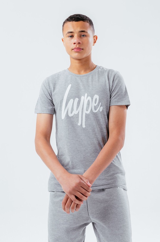 Hype t-shirt dziecięcy z elastanem szary CORE21.094