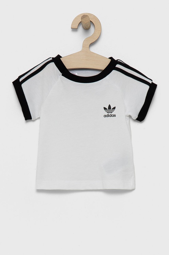 Adidas Originals Tricou de bumbac pentru copii DV2824 imprimeu alb DV2824