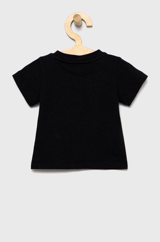 Παιδικό βαμβακερό μπλουζάκι adidas Originals HC1915 μαύρο SS22