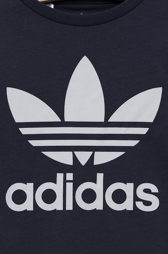 CHLAPEC Dětské bavlněné tričko adidas Originals HC9601 HC9601 námořnická modř