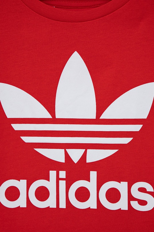 Chłopiec adidas Originals t-shirt bawełniany dziecięcy HC9586 HC9586 czerwony