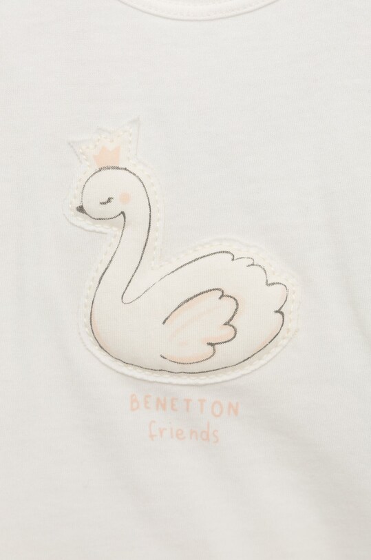 CHLAPEC Dětské bavlněné tričko United Colors of Benetton 3I1XA1007.W bílá