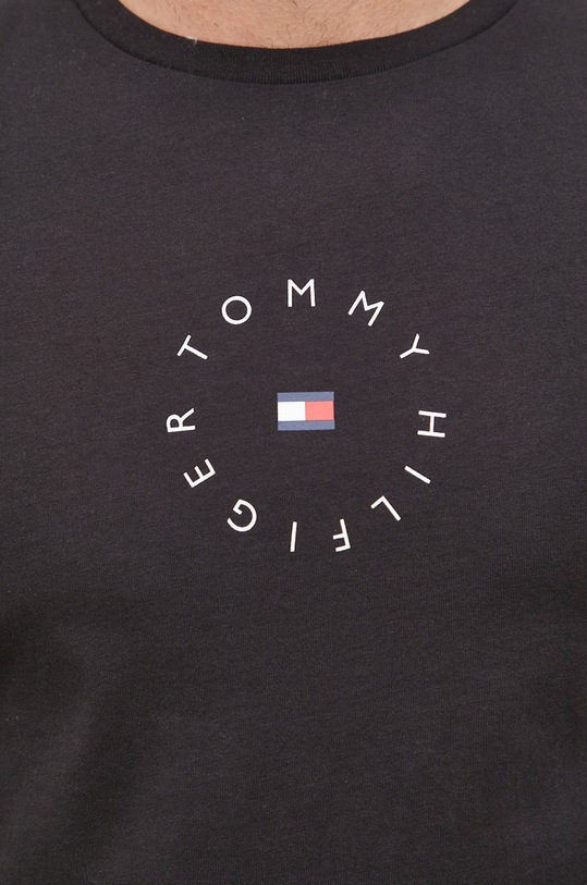 Bavlnené tričko Tommy Hilfiger MW0MW22129.PPYY čierna