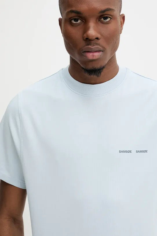 Samsoe Samsoe tricou din bumbac Norsbro M20300010 albastru