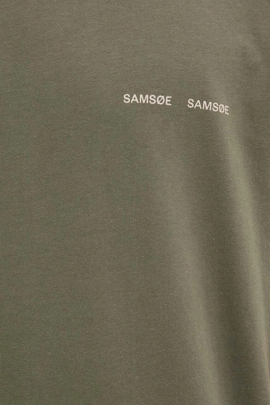 Samsoe Samsoe t-shirt bawełniany M20300010 zielony