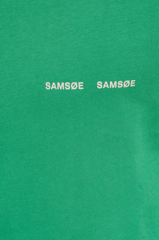Бавовняна футболка Samsoe Samsoe M20300010 зелений