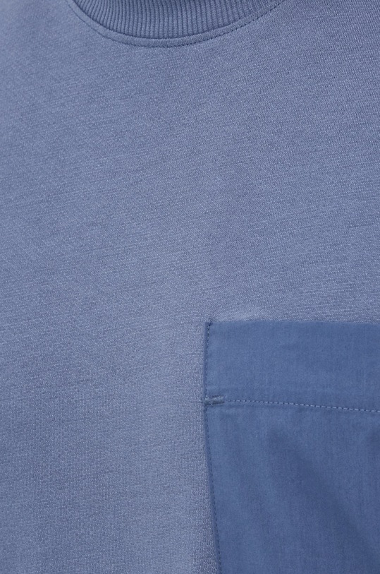 Selected Homme t-shirt bawełniany 16083398.BeringSea niebieski