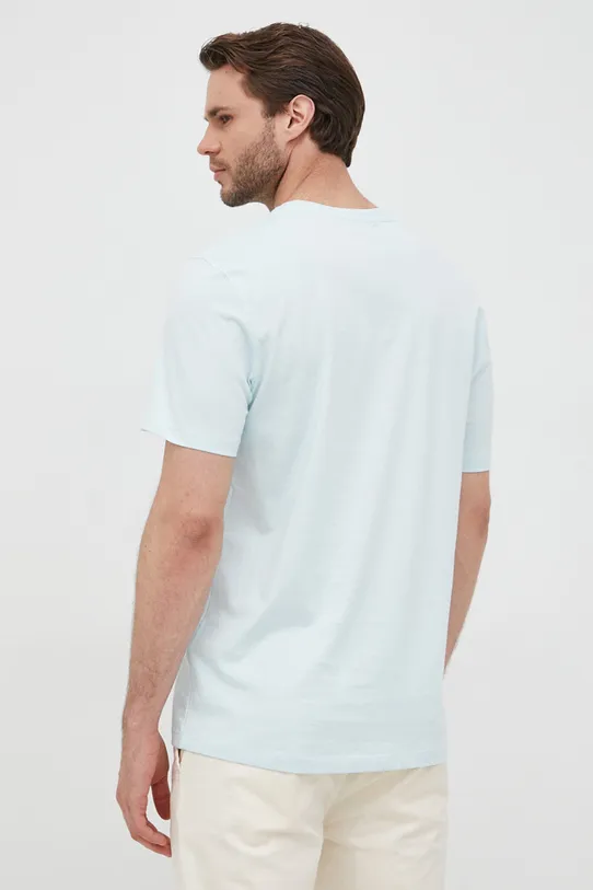 Îmbrăcăminte Selected Homme tricou din bumbac 16083429.PastelBlue turcoaz