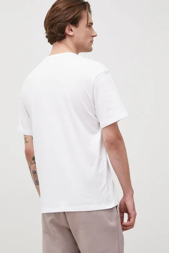 Ρούχα Jack & Jones - Βαμβακερό μπλουζάκι 12193490.White λευκό