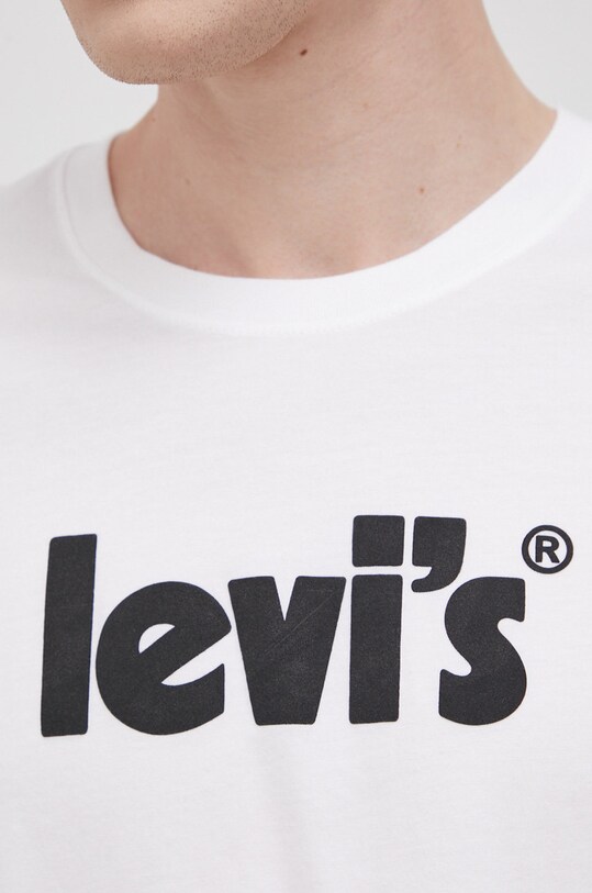 Bavlnené tričko Levi's 16143.0390 biela