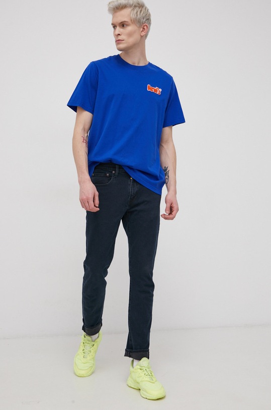 Bavlněné tričko Levi's 16143.0398 modrá SS22