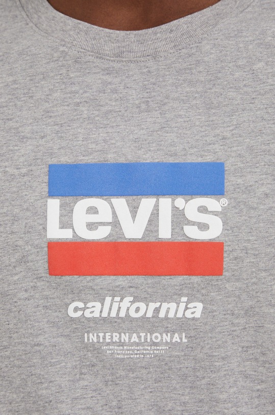 Bavlnené tričko Levi's 16143.0497 sivá