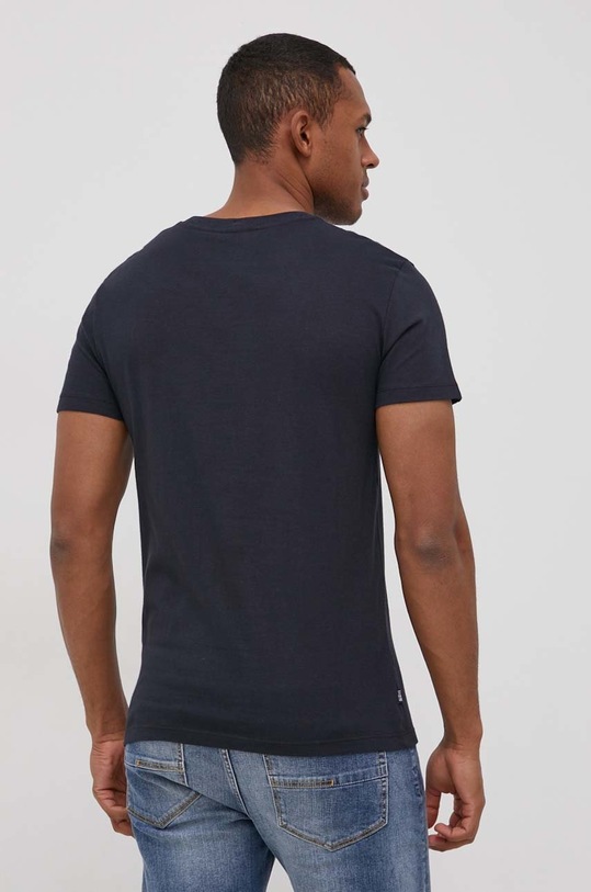 Odzież Superdry T-shirt bawełniany M1011170A.98T granatowy