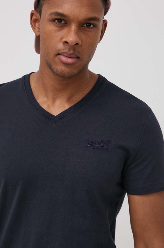 Superdry T-shirt bawełniany granatowy M1011170A.98T