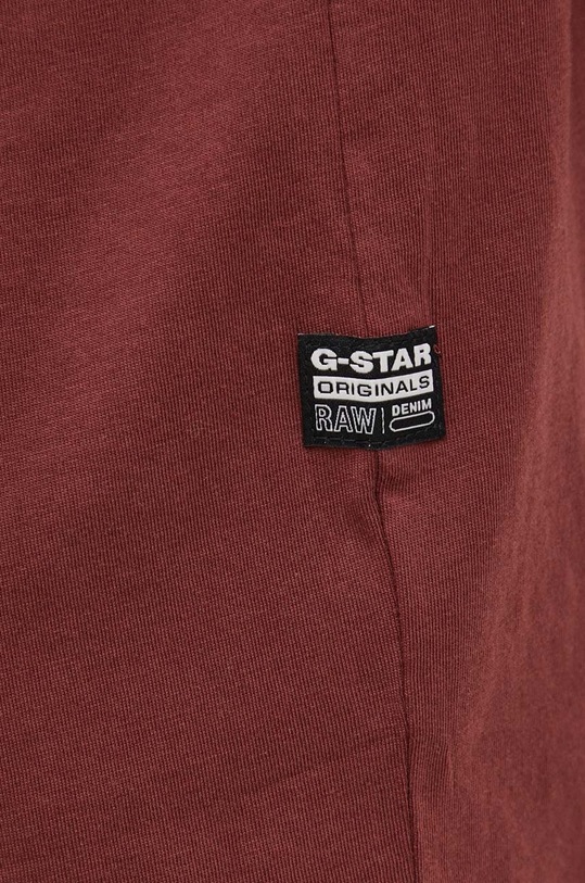 G-Star - Bavlněné tričko D20706.336 hnědá
