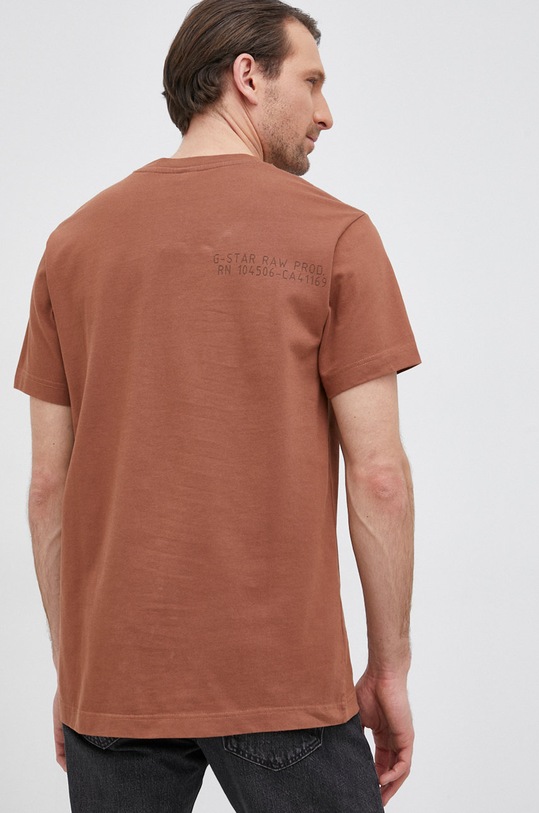 Odzież G-Star T-shirt bawełniany D20716.C784 D20716.C784 brązowy