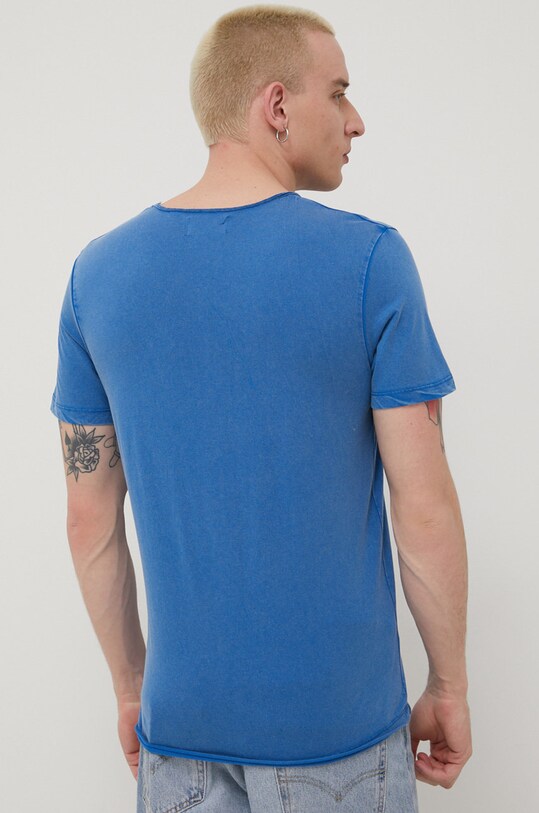 Ρούχα Βαμβακερό μπλουζάκι Produkt by Jack & Jones 12204793.SnorkelBlu μωβ