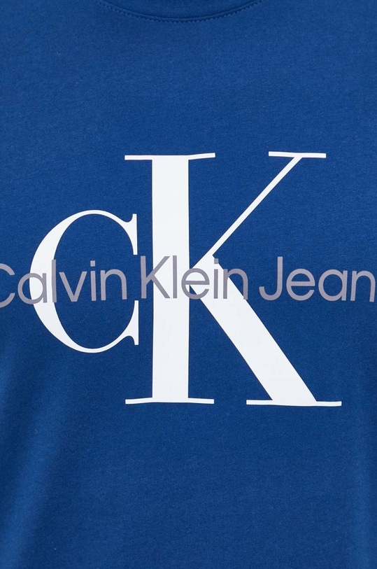 Bavlněné tričko Calvin Klein Jeans J30J320806.PPYY modrá