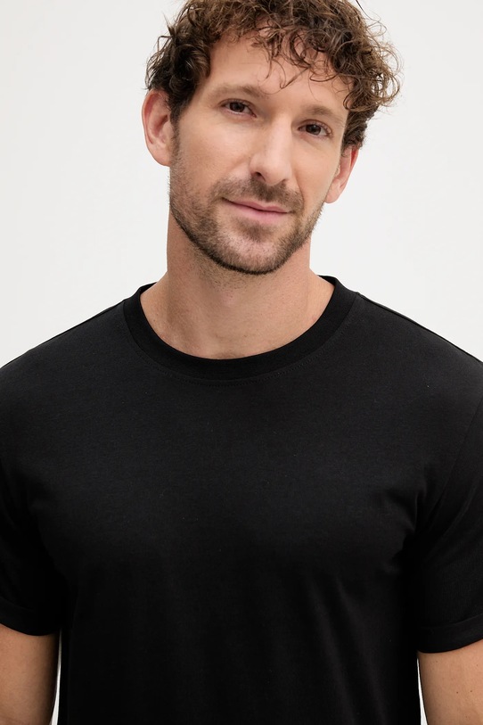 Bavlněné tričko Calvin Klein Jeans černá J30J315319.PPYY