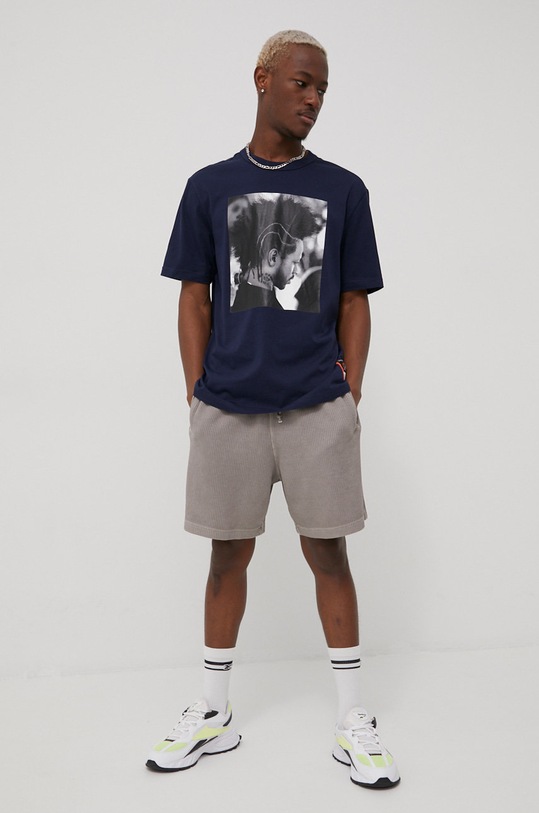 Reebok Classic t-shirt bawełniany HG4344 HG4344 granatowy SS22