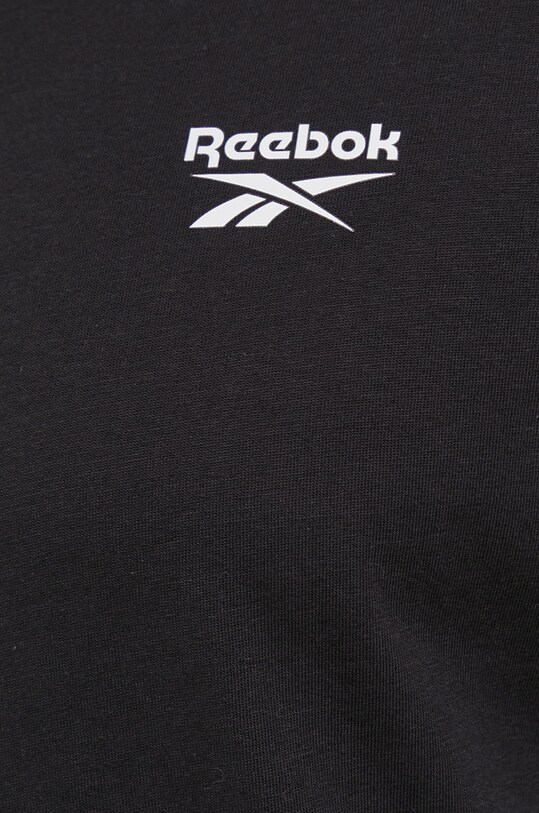 Reebok t-shirt bawełniany IDENTITY HG4441 czarny
