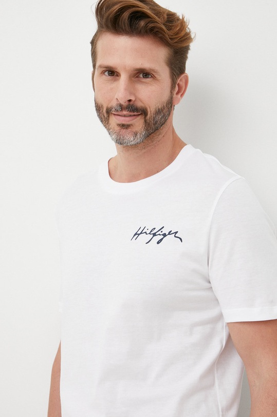Bavlněné tričko Tommy Hilfiger bílá UM0UM02314.PPYY