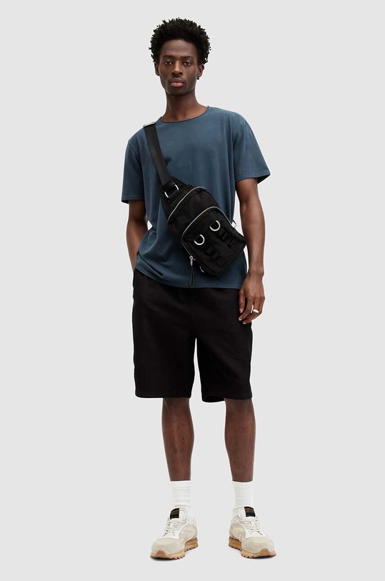 AllSaints longsleeve BODEGA SS CREW MD015T granatowy