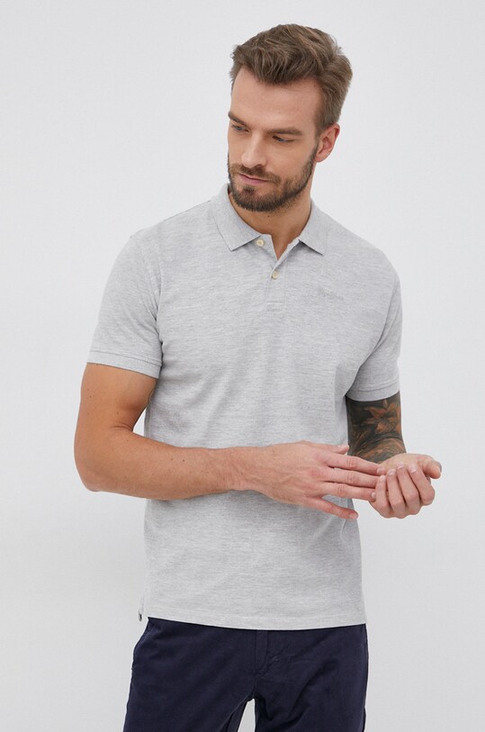 Pepe Jeans Polo Vincent wzorzyste szary PM541824.933