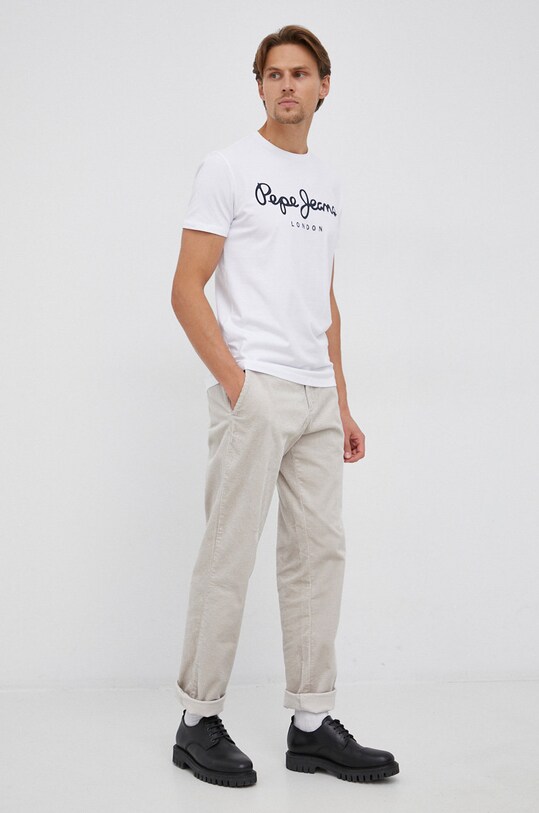 Футболка Pepe Jeans Original Stretch PM508210.800 білий SS22