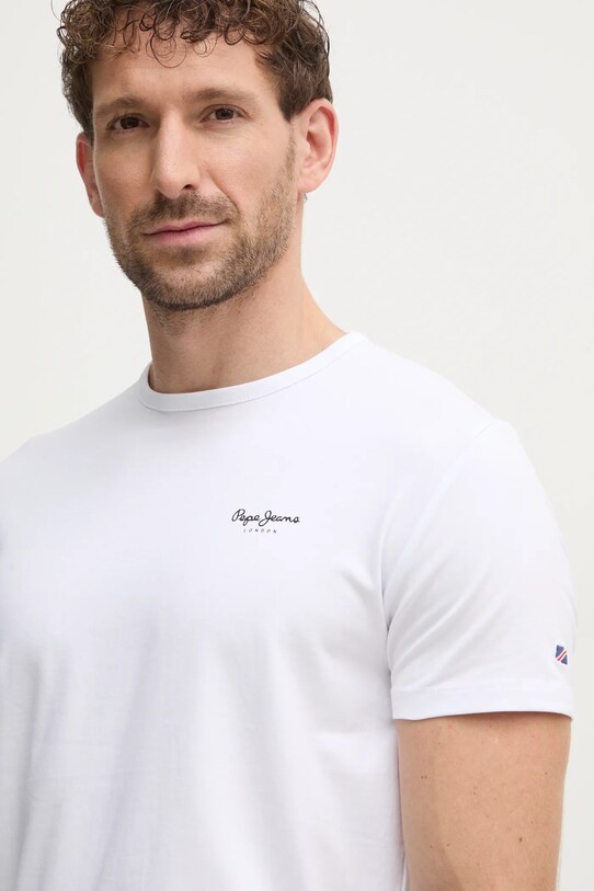 Pepe Jeans Tricou Original Basic alb PM508212.800