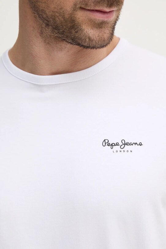 Pepe Jeans Tricou Original Basic PM508212.800 alb