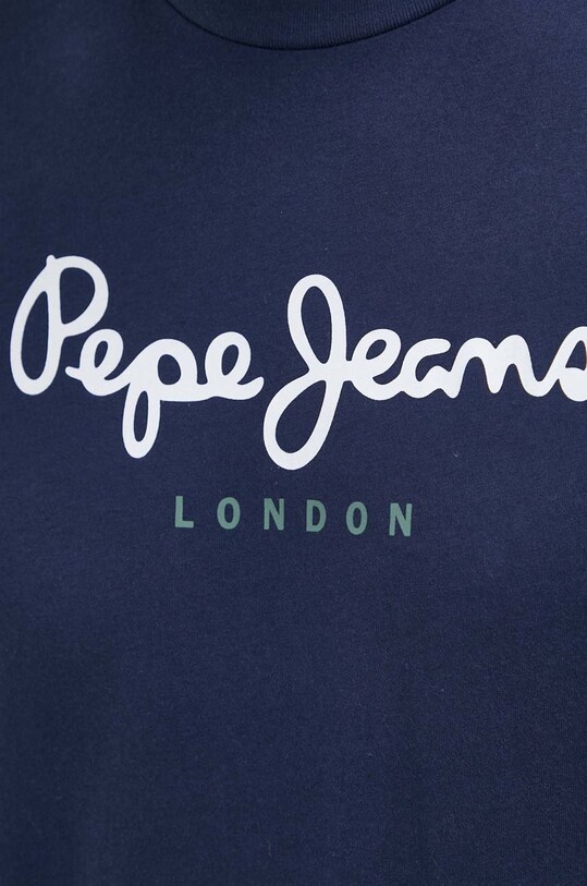 Хлопковая футболка Pepe Jeans Eggo N PM508208.595 тёмно-синий