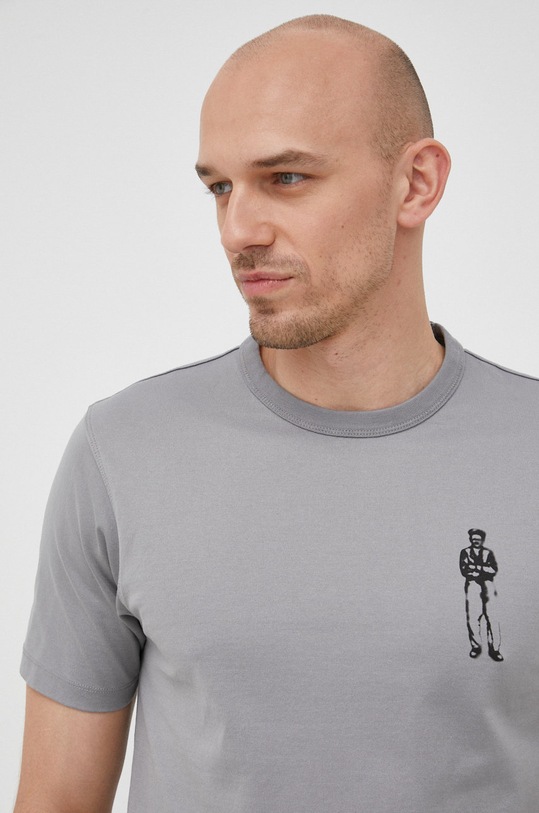 Bavlnené tričko C.P. Company sivá 12CMTS198A006203W