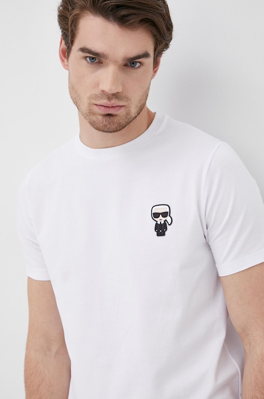 Karl Lagerfeld t-shirt 500221.755027 regular biały 500221.755027