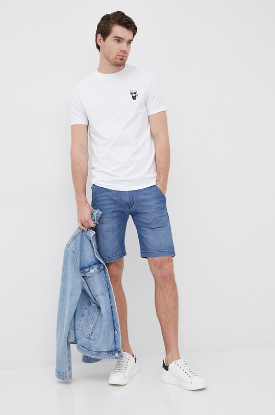 Karl Lagerfeld t-shirt 500221.755027 500221.755027 biały SS22