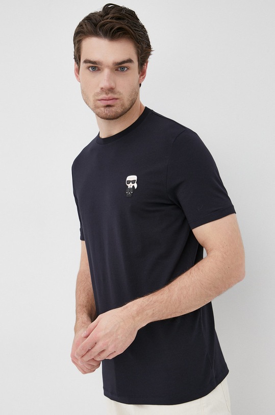 Karl Lagerfeld t-shirt 500221.755027 sötétkék SS22