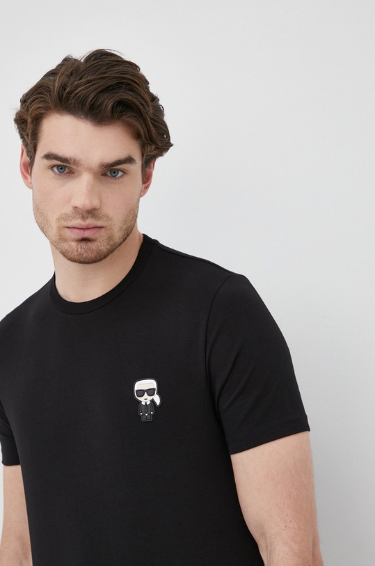 Karl Lagerfeld t-shirt 500221.755027 czarny 500221.755027