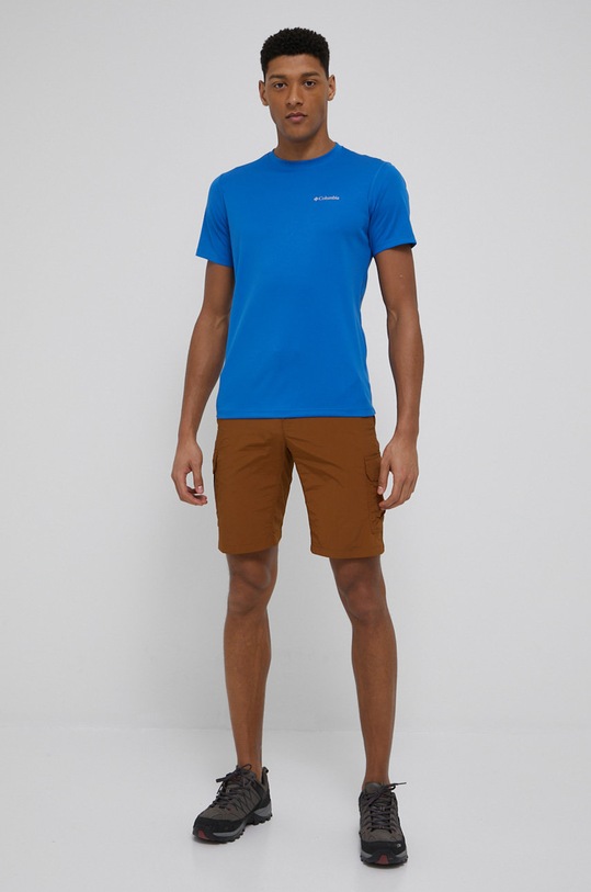 Sportovní triko Columbia Zero Rules 1533313 modrá SS24