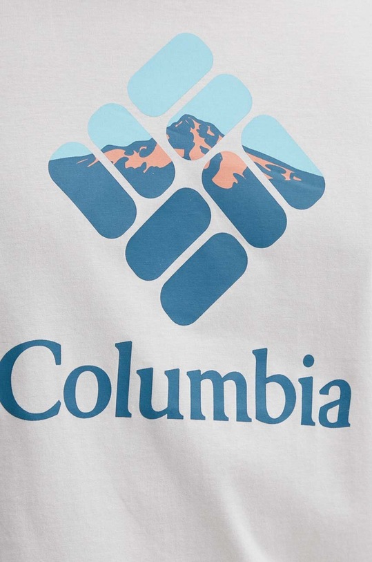 Columbia t-shirt bawełniany Rapid Ridge 1888813. beżowy