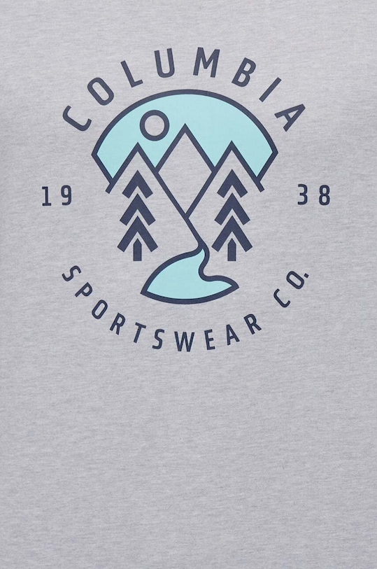 Columbia t-shirt bawełniany Rapid Ridge 1888813. szary